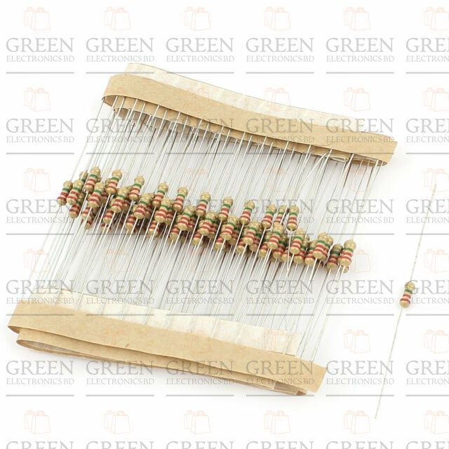 100Pcs%205.1K%20Resistor%205.1K%20Ohm%20Carbon%20Film%20Resistor%205.1K%201/4W%20Resistance%200.25%20Watt%205%25%20Tolerance%20Fixed%20Resistors%20-%20Image%202