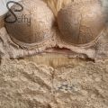 Soffy Premium New Skin Soft Comfortable Lace Foam Paded Pushup Bra and Panty Set for Beautiful Women and Sexy Girls. 