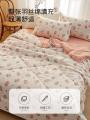 Internet Celebrity Four-Piece Set Summer Blanket2023New Single Dormitory Airable Cover Cute Summer Cover Thin Duvet Double. 