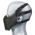 REikirc Tactical Half Face Airsoft Mask Adjustable CS Cosplay Halloween Military Masks.
