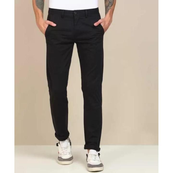 Black Premium Casual Gabardine Pant