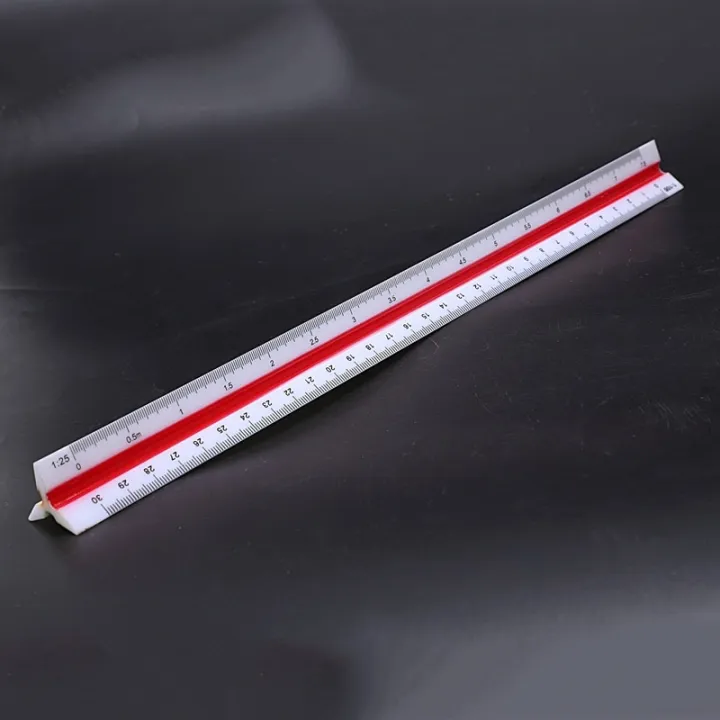 Measuring Tools Triangular Scale Plastic Triangular Scale Ruler 3 Sides for Architecture Drafting ...