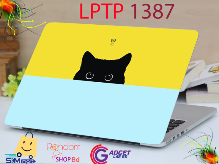 LPTP%20-1387%20%20Black%20Yellow%20%20Laptop%20Sticker%20Laptop%20Skin%20Sticker%20&%20Laptop%20Skin%20for%20laptop%20Back%20Side%20Decoration%20-%20Laptop%20Sticker%20-%20Laptop%20Sticker%20-%20Image%202