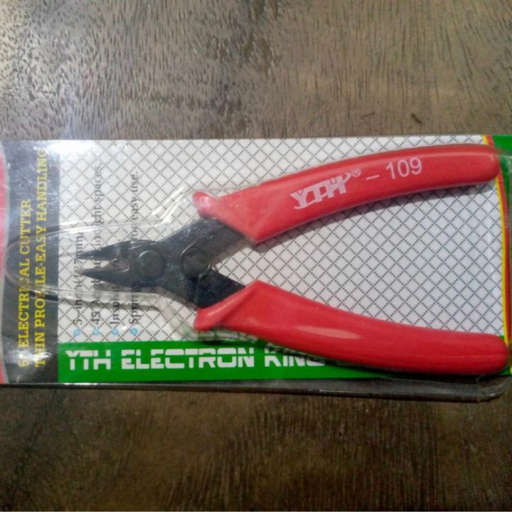 YTH-109 Wire Cutter Size 125mm 5 Inch Cutter Diagonal Cutting Pliers 5 Inch Wire Cutting Pliers Tools SetsThin Professional Handling Electronic Cutter Pliers
