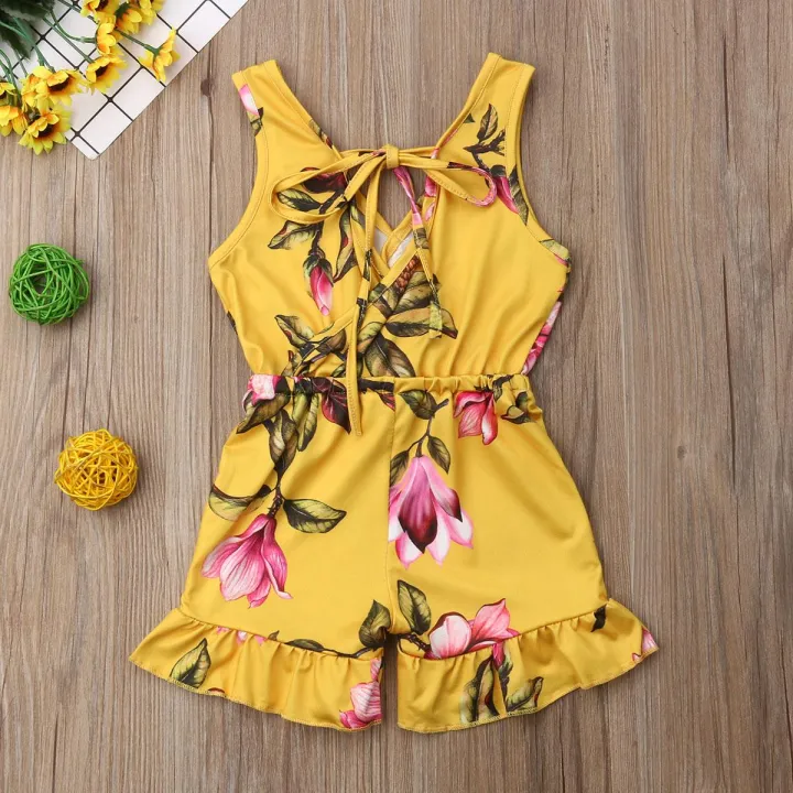 Baby%20Girls%20Floral%20Romper%20Bodysuit%20Jumpsuit%20Kids%20Sleeves%20Clothes%20-%20Image%207