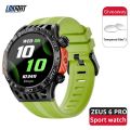 LOKMAT ZEUS 6 PRO smartwatch Bluetooth call flashlight waterproof smartwatch 1.46 "screen compass sports and fitness tracker. 