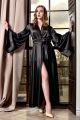 Luxury Long Silk Robe for Women, Customizable Fit.