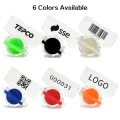 50 Anti-Tamper Meter Seal Security Utility Twist Custom Numbered Plastic Meter Seal Padlock Lock for Water Meter Electric Gas Amour zii. 