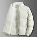 Men Stand Collar Casual Coats Puffer Jacket Mens Fleece Lined Jackets Autumn Winter Thicken Warm Cotton Padded Parkas Plus Size. 
