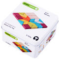 Educational Children's Toys Travel Iron Boxed Cube Puzzle Blocks Gyro Early Childhood Cognition Building Blocks Toy.