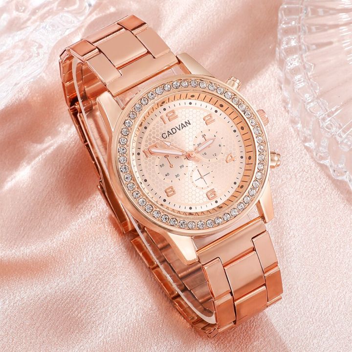 6PCS%20Set%20Women%20Rose%20Gold%20Luxury%20Quartz%20Watch%20Rhinestone%20Fashion%20Wristwatch%20Casual%20Ladies%20Watches%20Bracelet%20Set%20Clock%20Montre%20Femme%20-%20Image%204