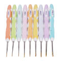Crochet Hook, Safe Crochet Needle Slip Resistant Ergonomic for Beginner for Craft Yarn.