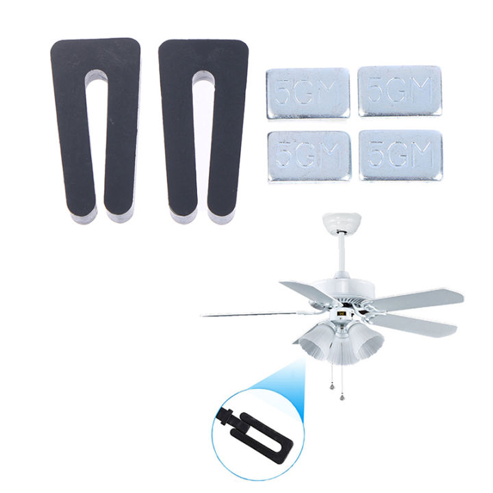 2Sets Ceiling Fan Blade Balancing Kit Fan Light Balancer 5GM Balance Clamp Tetuo