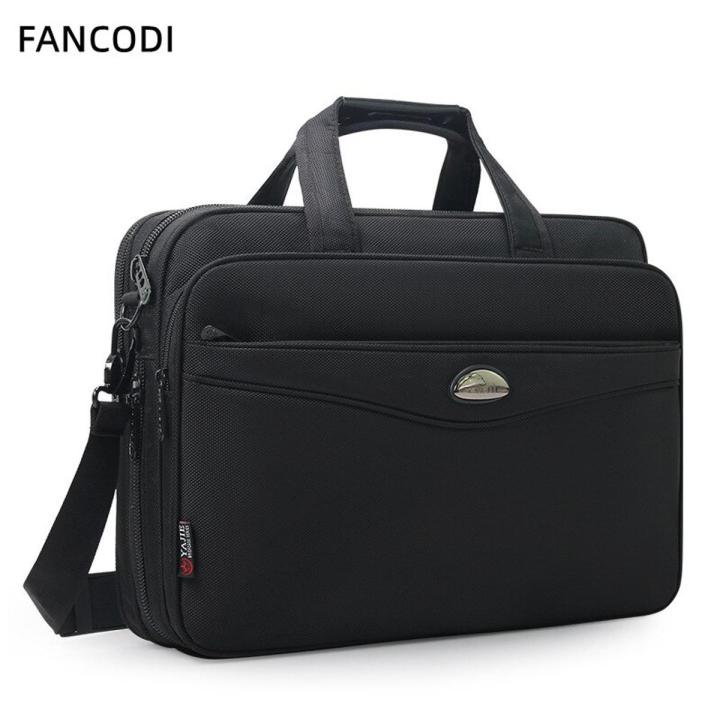 Waterproof Tough Oxford 16 Inch Laptop Case Briefcase Large Capacity Men's Office Business Bag Expansion Travel Laptop Bag 6402