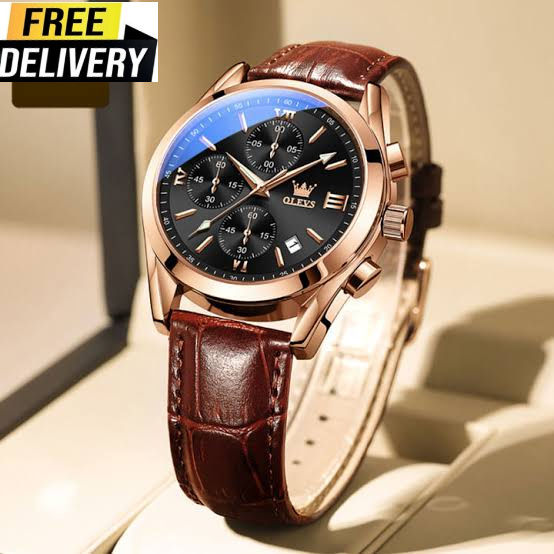 Olevs%20Brown%203%20Pus%20Leather%20Analoge%20Wrist%20Watch%20For%20Men%20-%20Watch%20For%20Men%20-%20Image%203