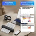 Bluetooth Wireless Thermal Printer Portable Inkless Tattoo Stencil Photo PDF Document Paper Roll Printing Device. 
