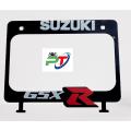 Full metal Back License plate cover or New design number plate cover for motorcycle Suzuky GsxR. Black. 