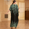 Bat Sleeve Long Robe Printed Bohemian Women Maxi Dress Muslim Abaya Dubai Moroccan Kaftan Beach Wear Fashion Dresses Summer 2024. 