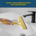 3-in-1 Multipurpose Water Glass Wiper Scraper Shower Squeegee Cleaner With Spray Bathroom Mirrors Tiles Car Window Cleaning Tool. 
