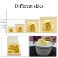 2023NWE 24K 10Pcs Gold Leaf Edible Gold Foil Sheets For DIY Cake Decoration Arts Crafts Gilding Design Paper Gift Wrapping Scrapbooking.