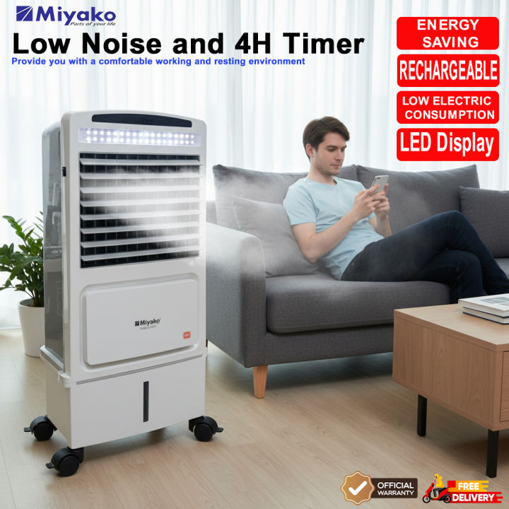 Miyako KL-1181 Rechargeable Air Cooler – AC/DC Cooling with 12V Battery