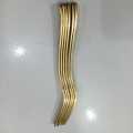 6 pcs golden colour Stainless Steel Dessert Cake Western Fork Small Fruit Fork Stainless Steel Moon Cake Fork Set For Restaurant.