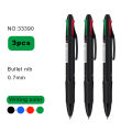 Deli Multifunction Ballpoint Pen 4 in 1 MultiColor Pen 0.7mm Retractable Ballpoint Pens For Marker Writing School Stationery. 