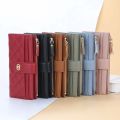 New Women Wallets Plaid Pattern Soft PU Leather Long Female Purse With Zipper Quality Fashion Card Holder Wallet For Women.