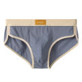 3PCS New Solid Color Cotton New Men's Underwear Breathable Boys Trend Comfortable Briefs A6398.