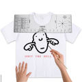 T-Shirt Alignment Ruler Craft Ruler Acrylic T-Shirt Measuring Tool Transparent for Making Fashion Center Design 16*5in. 