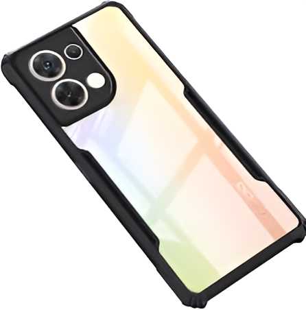 For%20Oppo%20Reno%208%205G%20Protective%20Black%20Border%20Crystal%20Clear%20Xundd%20Mobile%20Back%20Case%20Cover%20-%20Image%202