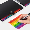 Multipurpose File Folder 7-grid Expanding File Folder Large Capacity A4 Size Document Organizer Lightweight Reusable Perfect for Southeast Asian Buyers. 