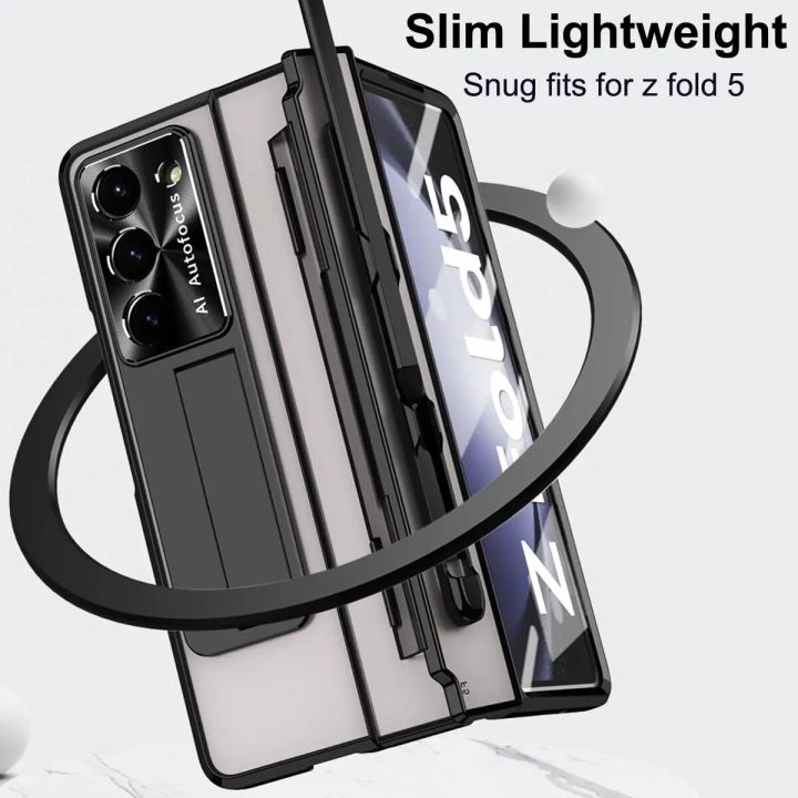 Case%20with%20S%20Pen%20Pen%20Holder%20For%20Samsung%20Galaxy%20Z%20Fold%205%204%203%20CLEAR%20Case%20Screen%20Protector%20Hinge%20Kickstand%20Cover%20For%20ZFold5%20Fold43%20-%20Image%206