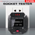Tool parts Intelligent Portable Digital Display Socket Detector Socket Voltage Frequency EU Plus. 