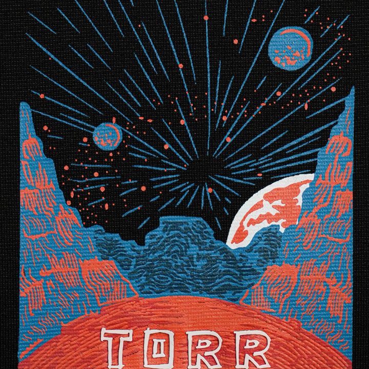 TORR%20Black%20Drop%20Shoulder%20T-shirt%20-%20Image%202