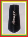 Motorcycle Stainless steel silencer cover ForTVS(Raider)-black. 