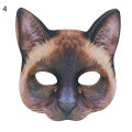 (New)Lifelike Cat Half Face Cover Maquerade Halloween Coplay Party Carnival Prop.