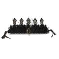 Goth Witch Headpiece Goth Headband Black Queen Tiaras baroque Black Queen Gothi Halloween. 
