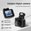 New- Y4000 Mini Camera 1080P HD Digital Camera with Screen Portable Retro Travel Vlog Student Small Camcorder.