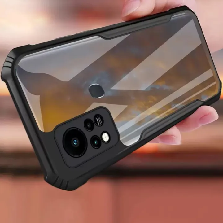 Back%20Cover%20for%20Infinix%20Hot%2011s%20(Transparent,Black)%20-%20Image%203