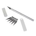 Precision Hobby Knife, Stainless Steel Cutter Craft Knife Set - Enjoy Precision Cutting With This Stainless Steel Hobby Knife Set. 
