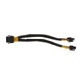 NCANRUI 4 Pcs CPU 8 Pin Splitter ATX CPU 8 Pin Female to Dual 8(4+4) Pin Male EPS 12V for Motherboard Power Adapter Cable.