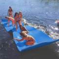 Floating Mat, with Rolling Design, Bouncy Tear Resistant 3 Layer XPE Foam, Roll Up Floating Island for Pool. 
