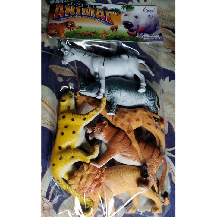 6PCS%20Plastic%20Wild%20Animal%20Toy%20Set%20-%20Multi%20Color%20-%20Baby%20Toys%20-%20Image%204
