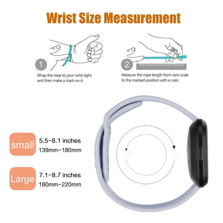 For%20Fitbit%20Versa%202%20/%20Fitbit%20Versa%20/%20Fitbit%20Versa%20Lite%20Solid%20Color%20Silicone%20Watch%20Band,%20Size:L(White)%20-%20Image%205