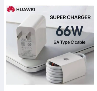 Max 66W Huawei Super Fast Type C Quick Charger Adapter with Type C Cable