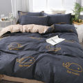 Factory wholesale quilt cover single piece washed cotton student dormitory bed single quilt cover 150x200x230 double quilt sheet.