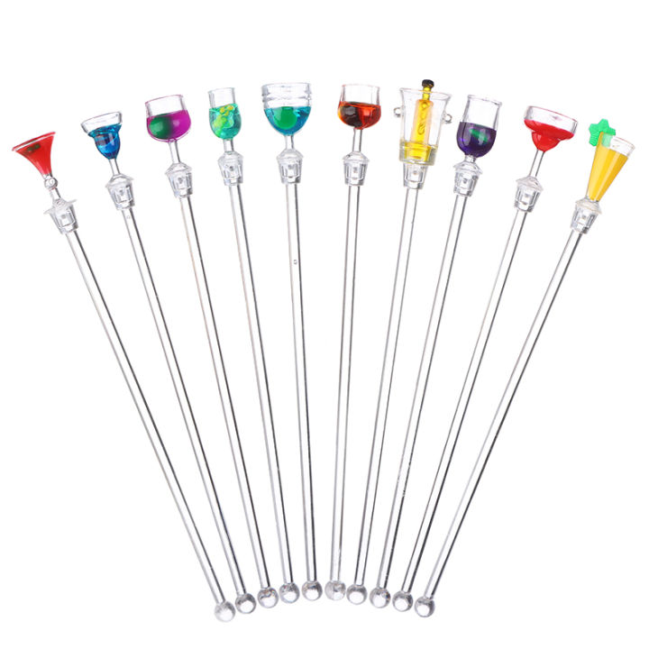 5pcs%20Coffee%20Stir%20Sticks%20Cocktail%20Stirrers%20Blender%20Frother%20Plastic%20Glass%20Mixed%20Drink%20Mixer%20Bar%20-%20Image%202