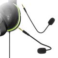 Wired Stereo Studio Gaming Headset Microphone adjustable 360 degrees bendable gaming Mic 3.5mm combined mic headphone jack Black. 