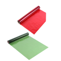 2 Rolls Christmas Cellophane Roll Cellophane Wrapping Paper Cellophane Wrap Paper Red & Green for Gift Basket Treats Package Storage. 